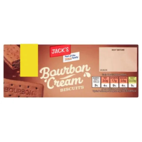 Jacks Bourbon Cream Biscuits 400g