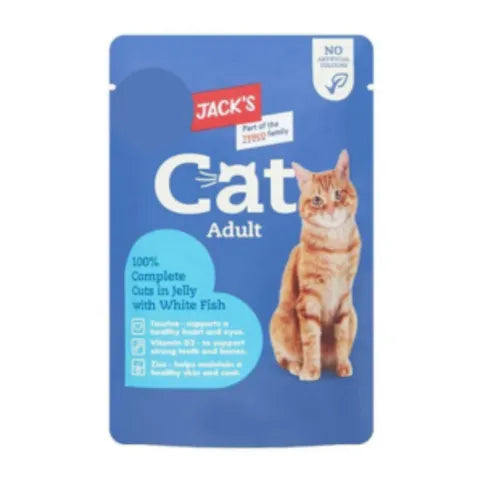 Jacks Cat Adult Complete Cuts In Jelly 100g
