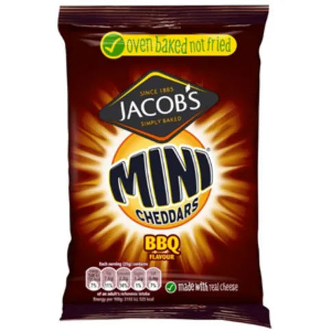 Jacob's Grab Bag Mini Cheddars Smoky BBQ Flavour 45g