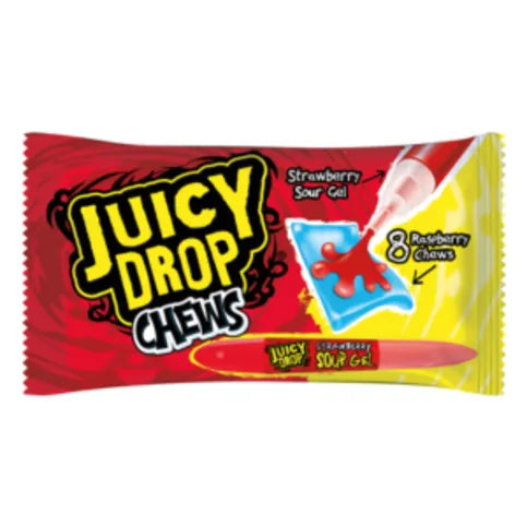 Juicy Drop Chews with Strawberry Sour Gel Pen 67g
