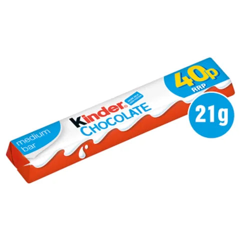 Kinder Chocolate Medium Bar 21g