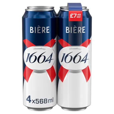 Kronenbourg 1664 Bière Blonde 4 x 568ml
