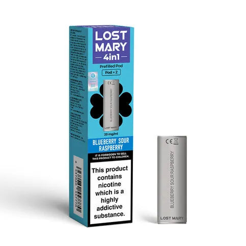 Lost Mary 4in1 Blueberry Sour Raspberry Pods 2 Pack