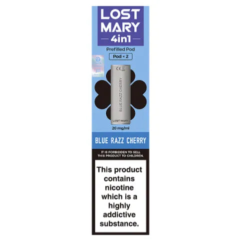 Lost Mary 4in1 Blue Razz Cherry Prefilled Pod