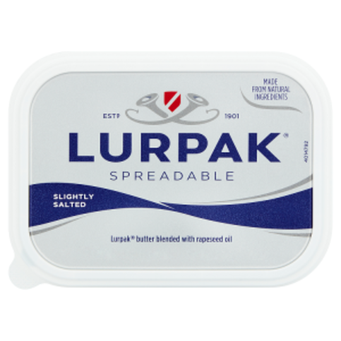 Lurpak Slightly Salted Spreadable Blend of Butter and Rapeseed Oil 250g - Premier Ravensdale