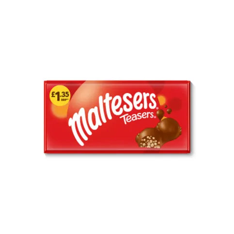 Maltesers Teasers Milk Chocolate & Honeycomb Block Bar 100g