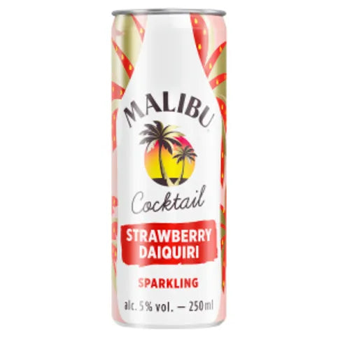Malibu Cocktail Strawberry Daiquiri Sparkling 250ml