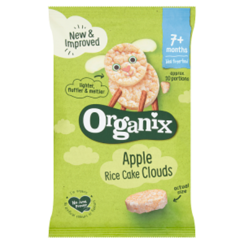 Organix Apple Rice Cake Clouds 7+ Months 40g - Premier Ravensdale