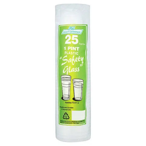 Robinson Young Caterpack 25 Plastic Safety Glass 1 Pint