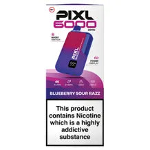 Pixl 6000 Blueberry Sour Razz 20mg/ml