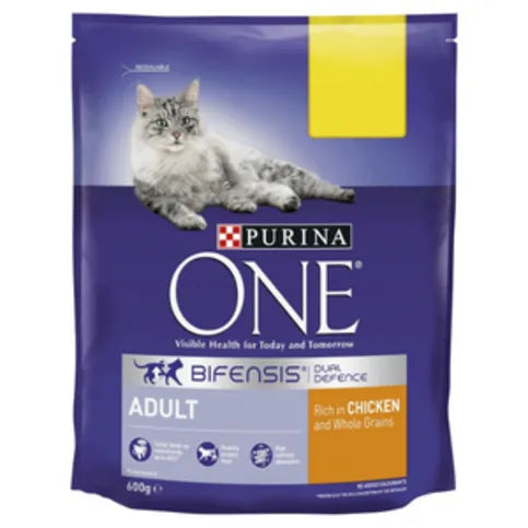 Purina ONE Adult Cat Rich in Chicken Dry Food 600g