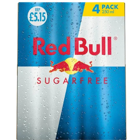 Red Bull Sugar Free 4 x 250ml