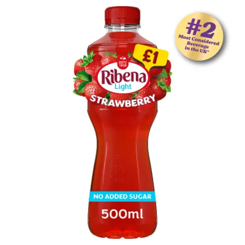 Ribena Strawberry Juice Drink No Added Sugar 500ml