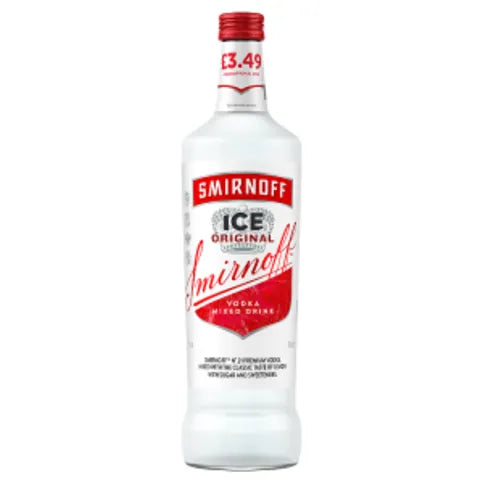 Smirnoff Ice Raspberry Ready To Drink Premix Bottle 70cl