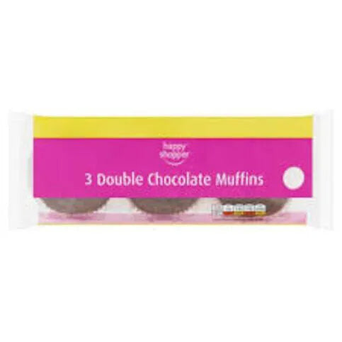 jacksDouble Chocolate Muffins 3 Pack