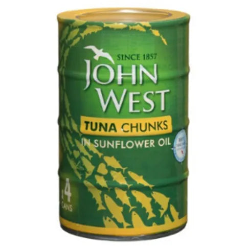John West Tuna Chunks In Oil 4 x 145g