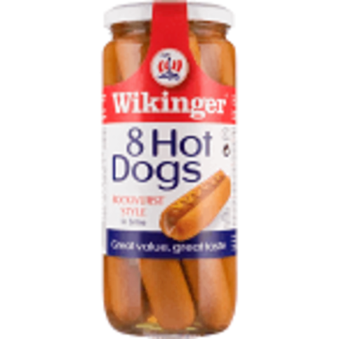 Wikinger 8 Hot Dogs Bockwurst Style in Brine 550g