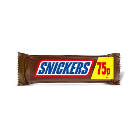Snickers Caramel, Nougat, Peanuts & Milk Chocolate Snack Bar 48g