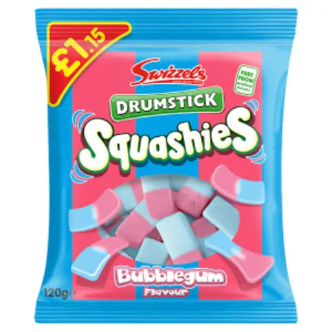 Swizzels Drumstick Squashies Bubblegum Flavour 120g