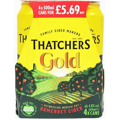 Thatcher Gold 4 x 500ml