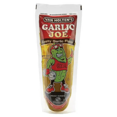 Van Holtens Garlic Joe Zesty Garlic King Size Pickle In A Pouch 196g