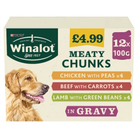Winalot Meaty Chunks in Jelly 12 x 100g